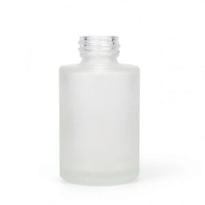 30ml Clear Frost Flat Shoulder Glass Bottle