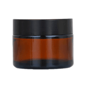 30gm Amber Glass Jar with Black Cap