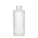 50ml Clear Frost Glass Bottle Flat Shoulder