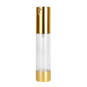 50ml Acrylic Airless Bottle – U Shape Glossy Gold