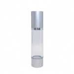 50ml Acrylic Airless Bottle – Matte & Glossy Silver