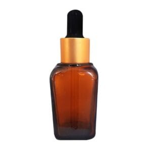 30ml Square Amber Glass Bottle