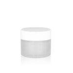 50g Cream Glass Jar with White Cap