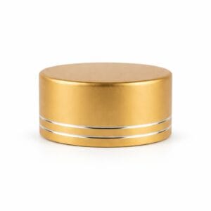 38mm Diamond Cut Golden Aluminium Cap