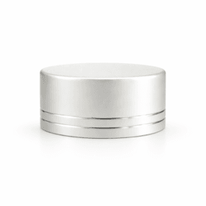 38mm Diamond Cut Silver Aluminium Cap