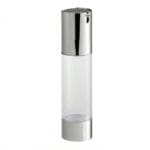 50ml Silver Airless Glossy Pump – U Shape Design