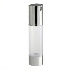 50ml Silver Airless Glossy Pump – U Shape Design