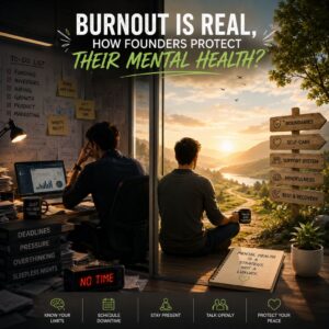 Burnout is real, How founders protect their mental health?