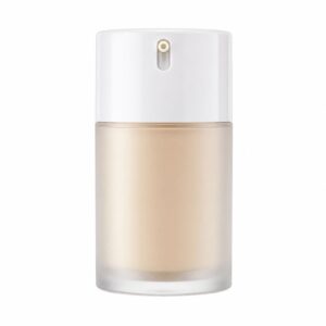 50ml Frosted Round Airless Cream Jar with Press-Down Dispenser