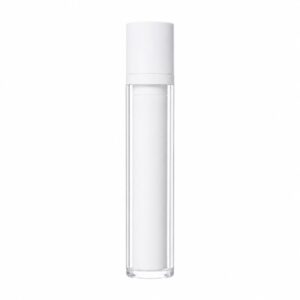 50ml Clear Cylindrical Airless Bottle with White Inner Core & Cap