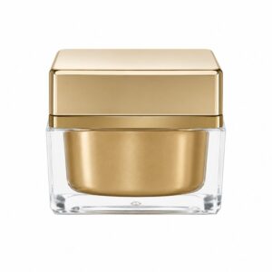 50ml Premium Golden Clear Thick-Walled Jar