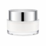 50ml Clear Double-Walled Jar with Chrome Screw Lid