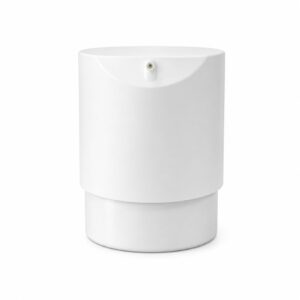 50ml Solid White Round Airless Cream Jar with Integrated Nozzle