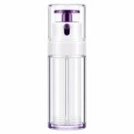 Premium Dual-Chamber Airless Bottle with Purple Accents