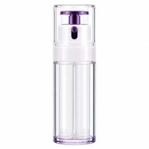 Premium Dual-Chamber Airless Bottle with Purple Accents