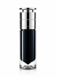 Luxury Deep Teal Cylindrical Airless Bottle with Chrome Pump