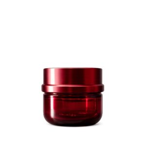 Luxury Round Crimson Red Face Cream Jar with Matching Lid