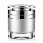 50ml Luxury Matte Silver Airless Cream Jar