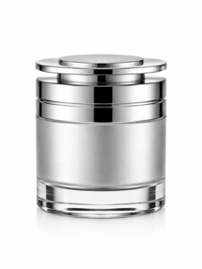 50ml Luxury Matte Silver Airless Cream Jar