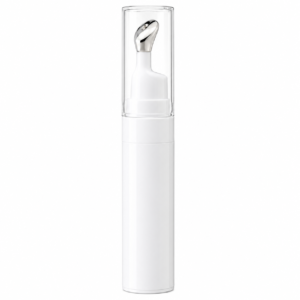 Opaque White Eye Cream Bottle with Cooling Metal Applicator Tip