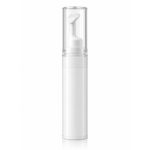 All-White Eye Cream Bottle with Contoured Silicone Applicator Tip