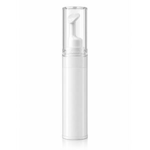 All-White Eye Cream Bottle with Contoured Silicone Applicator Tip