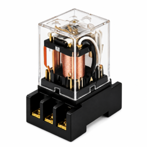 PLUG-IN ELECTROMAGNETIC RELAY WITH TRANSPARENT COVER & SOCKET